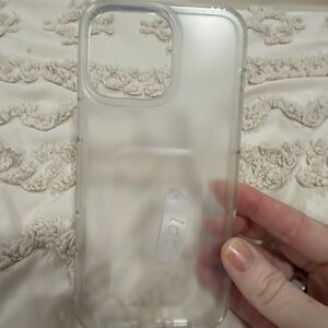 Loopy Matte Clear iPhone 16 apron Max Case Lefty